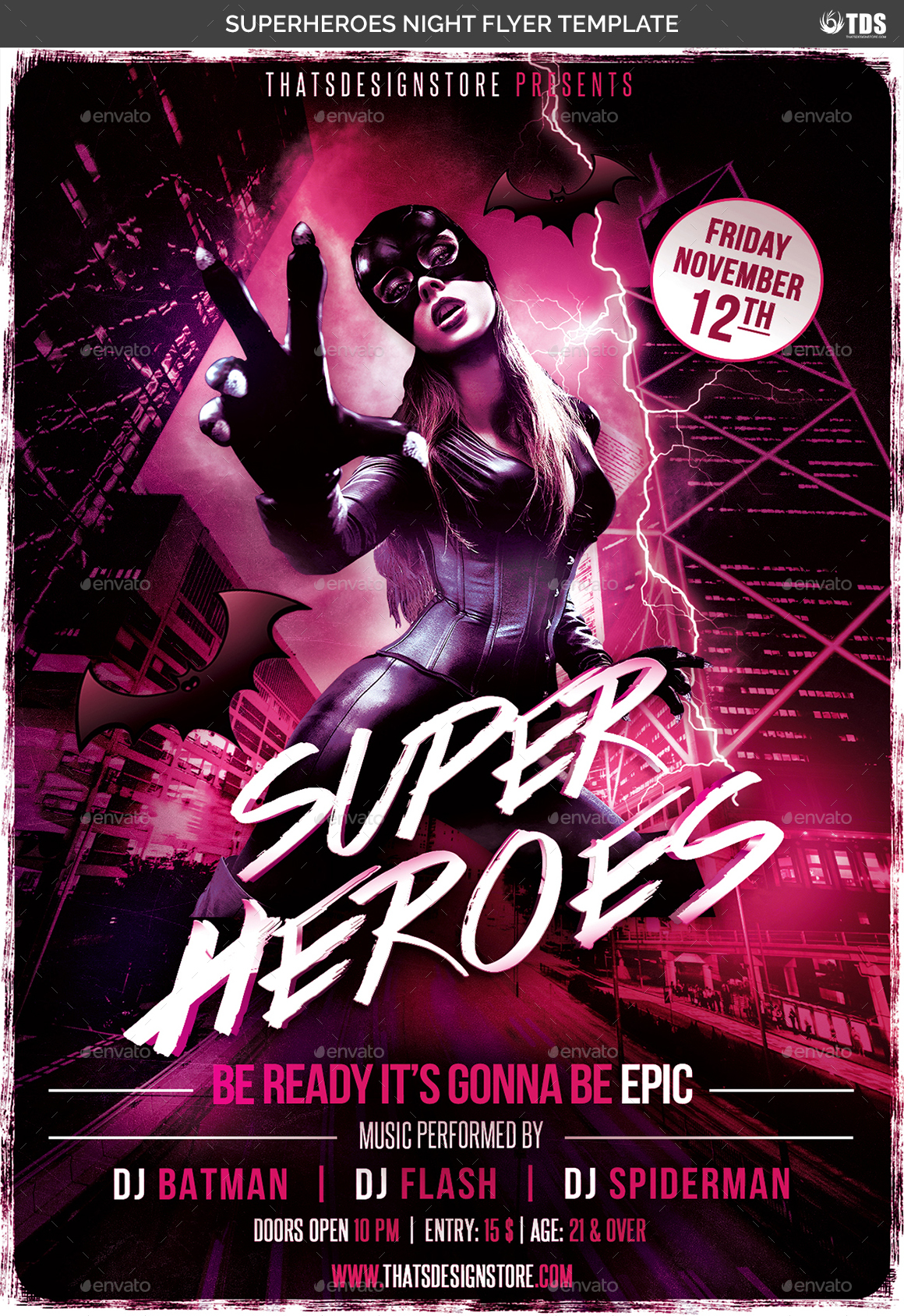 Superhero Flyer Template